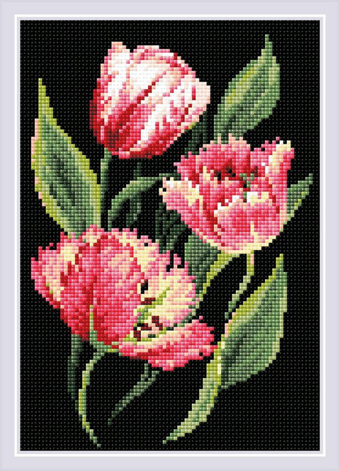 Early Tulips. Diamond Mosaic kit by RIOLIS Nr.: AM0070