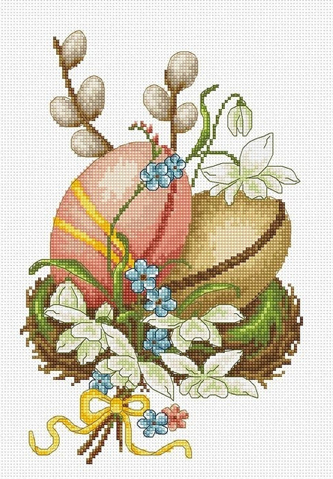 Easter Eggs SB102 - Cross Stitch Kit by Luca-s