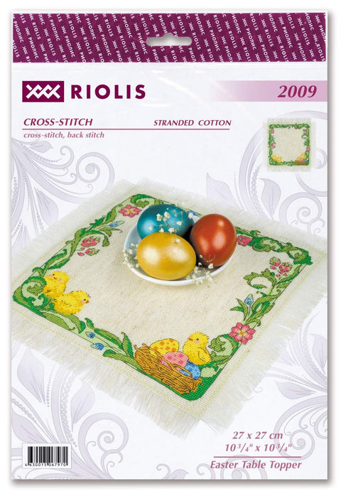 Easter Table Topper. Cross Stitch kit by RIOLIS Ref. no.: 2009