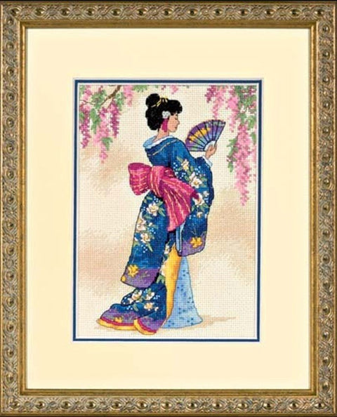 Elegant Geisha - Cross Stitch Kit by DIMENSIONS - Hobby.lt 🇬🇧