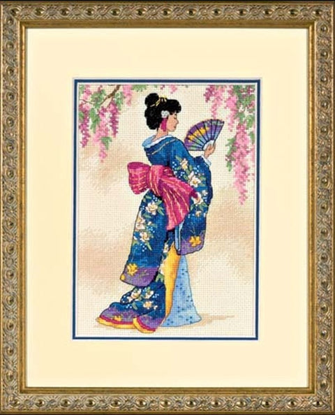 Elegant Geisha - Cross Stitch Kit by DIMENSIONS