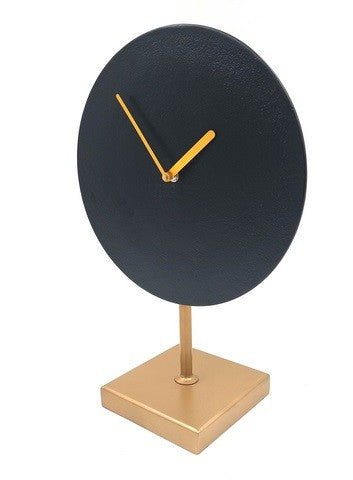 Elegant Golden-Black Metal clock - 4122