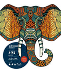 Elephant totem - unique WOODEN puzzle 193 pcs