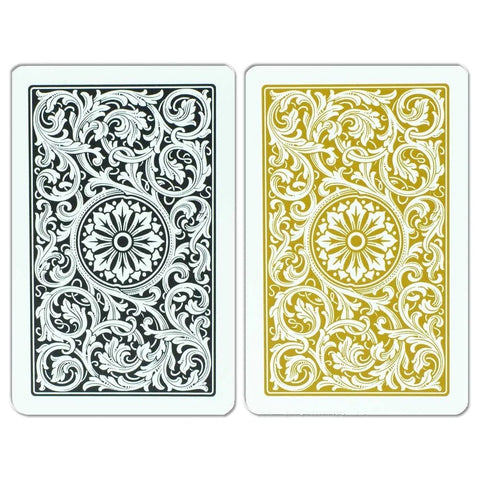 Elite1546 Playing Cards Bridge Size Black/Gold Double Deck Set Copag