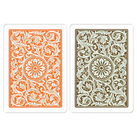 Elite1546 Playing Cards Poker Size orange/brown Double Deck Set Copag - Hobby.lt 🇬🇧