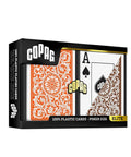 Elite1546 Playing Cards Poker Size orange/brown Double Deck Set Copag - Hobby.lt 🇬🇧