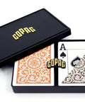 Elite1546 Playing Cards Poker Size orange/brown Double Deck Set Copag - Hobby.lt 🇬🇧