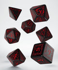 Elvish Dice Set black and red - Hobby.lt 🇬🇧