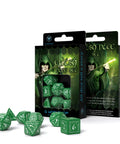 Elvish Dice Set green and white