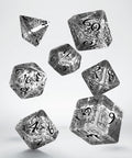 Elvish Dice Set translucent and black - Hobby.lt 🇬🇧