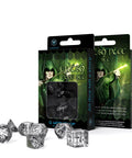 Elvish Dice Set translucent and black - Hobby.lt 🇬🇧