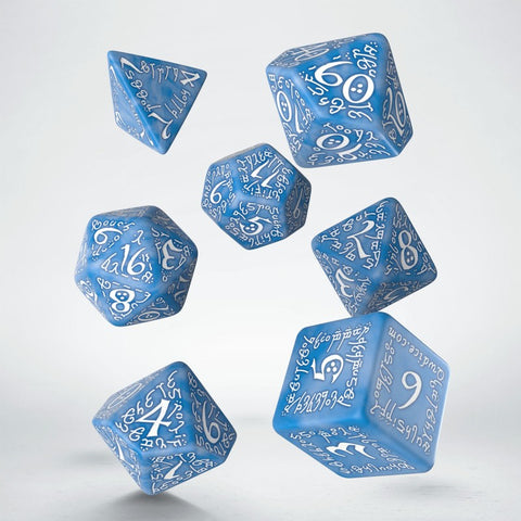 Elvish Dice Set glacier and white