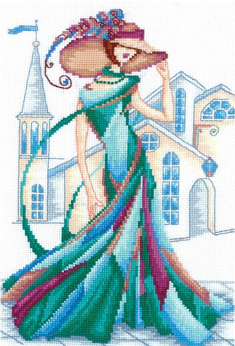 Emerald Lace SANR-12 - Cross Stitch Kit by Andriana