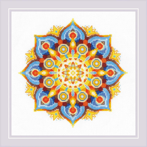 Energy Mandala cross stitch kit by RIOLIS Ref. no.: 1963