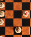 ENGLAND VS SCOTLAND: Quality hand painted Chess Set with Leatherette Chess Board - Hobby.lt 🇬🇧