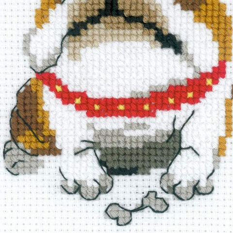 English Bulldog cross stitch kit by RIOLIS Ref. no.: HB177