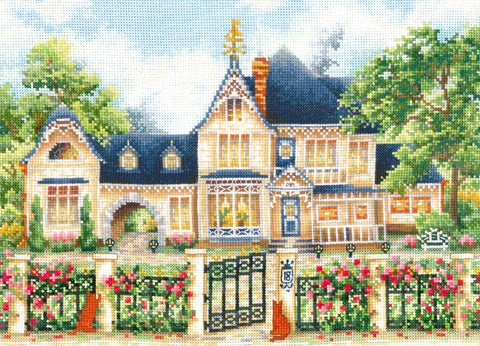 English Manor SANA-05 - Cross Stitch Kit by Andriana