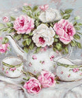 English Tea and Roses SB2317 - Cross Stitch Kit - Hobby.lt 🇬🇧