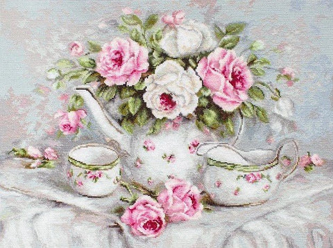 English Tea and Roses SB2317 - Cross Stitch Kit - Hobby.lt 🇬🇧