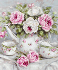 English Tea and Roses SB2317 - Cross Stitch Kit - Hobby.lt 🇬🇧