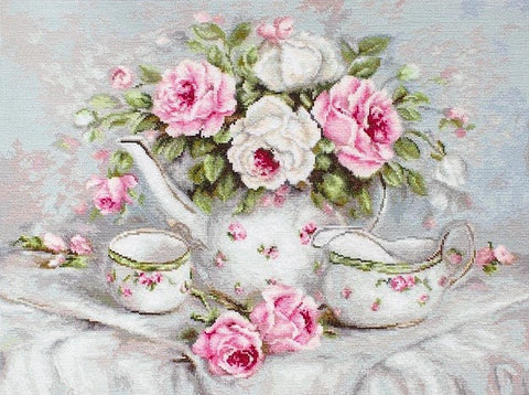 English Tea and Roses SB2317 - Cross Stitch Kit