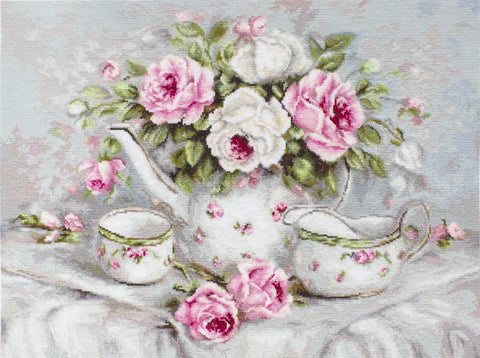 English Tea and Roses SBA2317 - Cross Stitch Kit