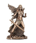 Nemesis Greek Goddess Statue, Bronze Resin, 22cm Mythology Decor, Made in Italy