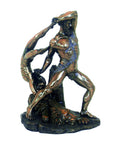 Hercules and Lichas Statue, Bronze Resin, 28 cm Mythology Sculpture, Italy