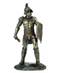 Roman Gladiator Murmillo Statue, Bronze Resin Figurine, 26cm, Made in Italy