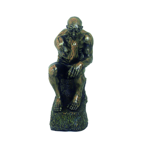 The Thinker Statue 25cm – Bronze Resin Rodin Sculpture, Made in Italy Gift