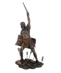 Spartacus Roman Gladiator Statue, Bronze-Finish Resin, 32cm, Made in Italy