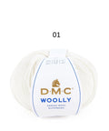 DMC Woolly 100% Merino Wool Yarn 50g 125m Superwash Soft Color 001