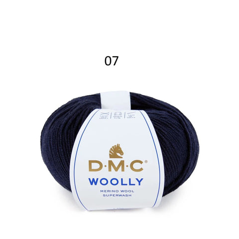 DMC Woolly 100% Merino Wool Yarn Superwash 50g 125m Color 007
