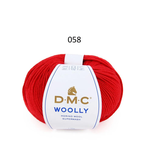 DMC Woolly 100% Merino Wool Yarn Superwash 50g 125m Color 058
