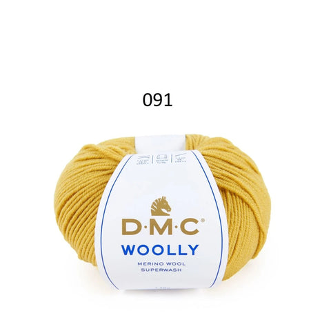 DMC Woolly 100% Merino Wool Yarn Superwash 50g 125m Color 091