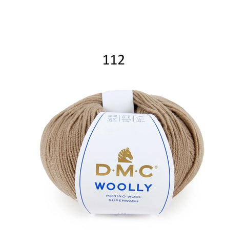 DMC Woolly Merino Wool Yarn 50g 125m Superwash Knitting Crochet Color 112