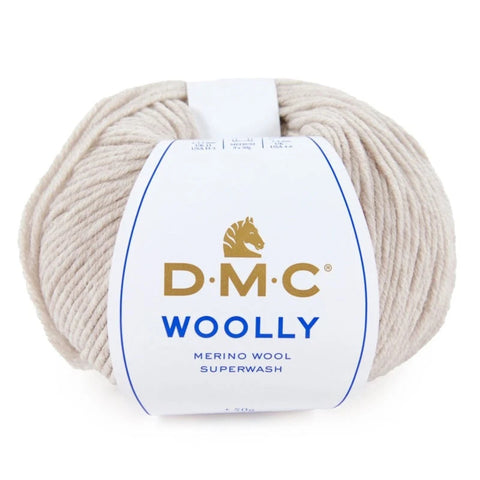 DMC Woolly Merino Wool Yarn 50g 125m Superwash Color 011 Soft Knitting Crochet