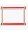 Luca-S 30x40cm Embroidery Frame with Clips, PVC Cross Stitch Scroll Frame White