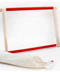Luca-S 20x24cm Embroidery Frame with Clips, PVC White Fabric Tension Hoop