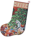 Cozy Christmas Stocking Cross Stitch Kit, LetiStitch