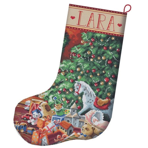 Cozy Christmas Stocking Cross Stitch Kit, LetiStitch