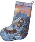 LetiStitch Christmas Eve Stocking Cross Stitch Kit