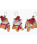 Christmas Tigers Cross Stitch Kit, Set of 3, LetiStitch