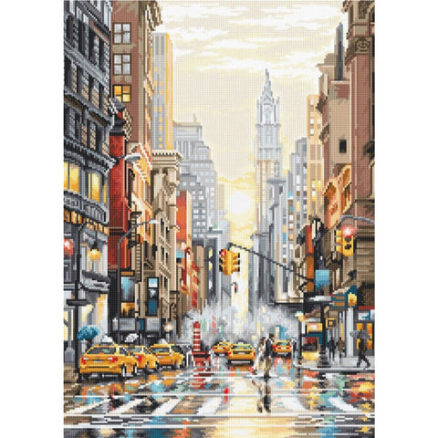 LetiStitch Sunset on 5th Avenue Cross Stitch Kit