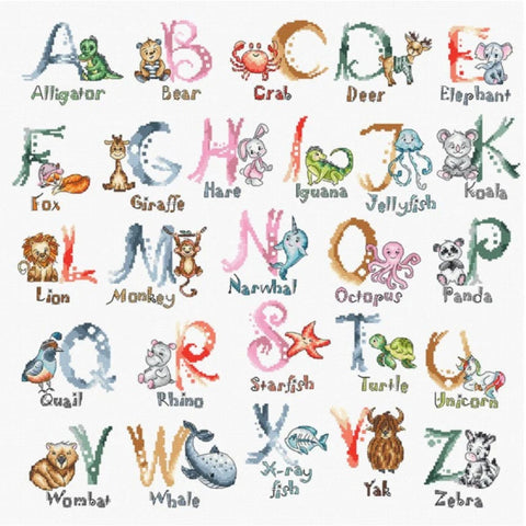 LetiStitch Let's Learn Together Cross Stitch Kit