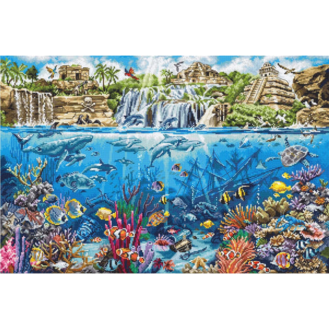 Pirate Island Cross Stitch Kit, LetiStitch