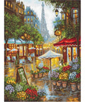Cross Stitch Kit Spring Flowers Paris, LetiStitch