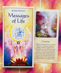Inspirational cards Messages of Life Blue Angel