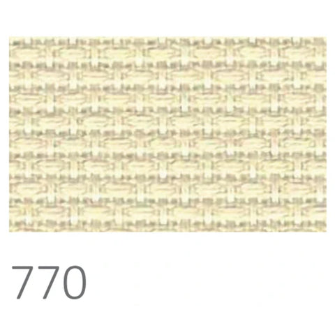 Zweigart Aida Cross Stitch Fabric, Even Grid, Pre-Cut 48 × 53 cm Canvas for Embroidery Projects and Framing
