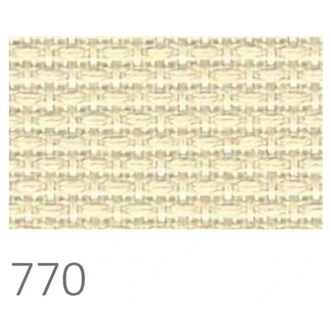 Zweigart Aida Cross Stitch Fabric, Even Grid, Pre-Cut 48 × 53 cm Canvas for Embroidery Projects and Framing
